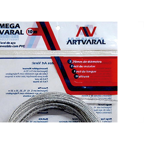 Varal De Aco Mega 10Mt 2,7Mm