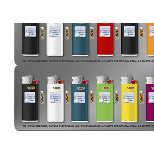 Isqueiro Gas Desc.Mini Bic - Kit C/12 Unidades