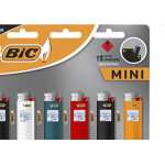 Isqueiro Gas Desc.Mini Bic - Kit C/12 Unidades