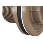 Adaptador  C/Flange Pvc Fortlev 1/2 Marrom - Kit C/12 Unidades