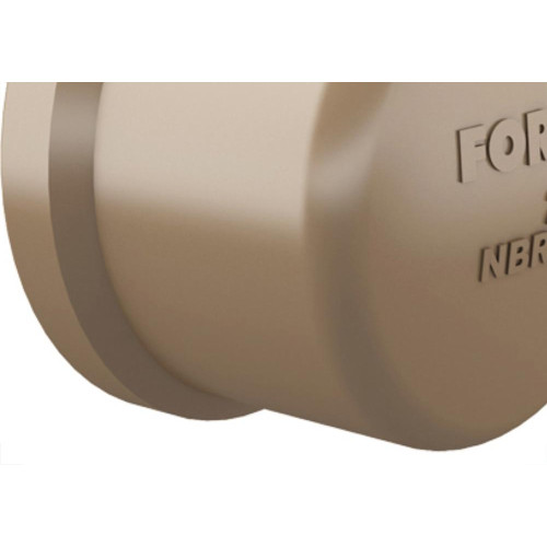 Caps Fortlev PVC Liso Liso 1 Marrom - Kit C/25 Unidades