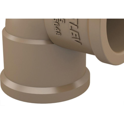 Cotovelo Fortlev PVC Liso Liso 3/4X90 Marrom - Kit C/50 Unidades