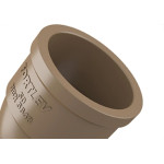 Cotovelo Fortlev PVC Liso Liso 3/4X45 Marrom - Kit C/40 Unidades