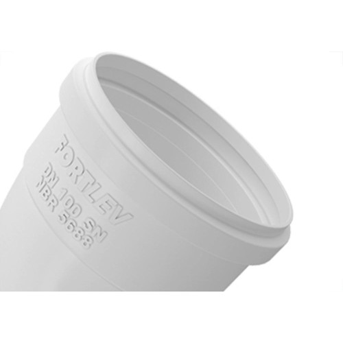 Cotovelo Esgoto Fortlev I 100X45 Branco - Kit C/10 Unidades