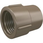 Luva Lr Fortlev 1/2 X 1/2 Marrom - Kit C/25 Unidades