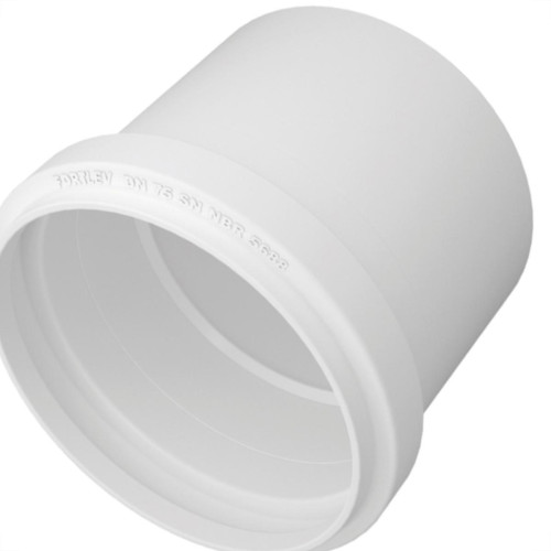 Luva Esgoto Fortlev 75 X 75 Branco - Kit C/10 Unidades
