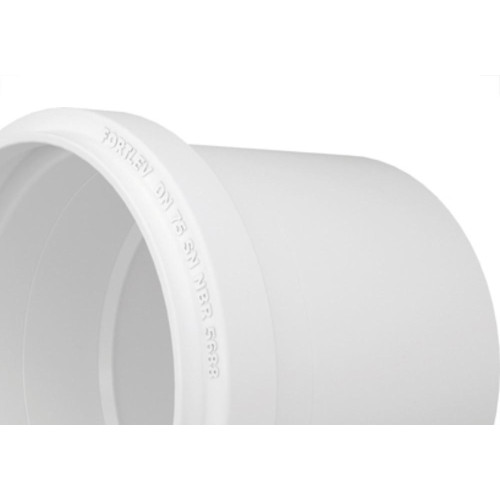 Luva Esgoto Fortlev 100 X 100 Branco - Kit C/10 Unidades