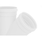 Juncao Esgoto Fortlev 100X 50 Branco - Kit C/10 Unidades