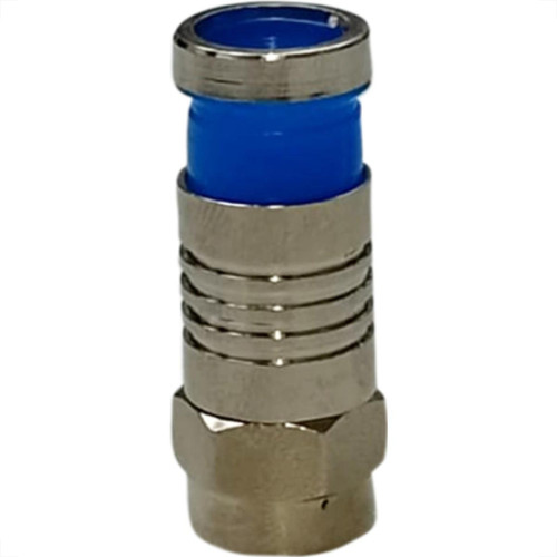Conector P/Crimpar Compressao Rg-59 - Kit C/10 Unidades