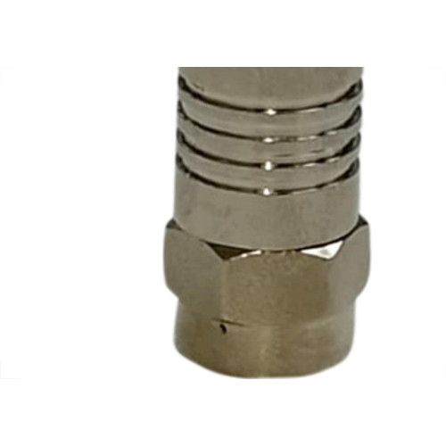 Conector P/Crimpar Compressao Rg-59 - Kit C/10 Unidades