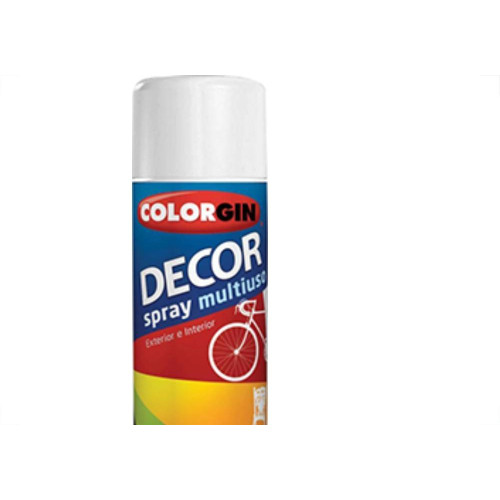 Spray Colorgin Decor Branco Fosco 360Ml 8841 - Kit C/6 LA