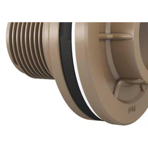 Adaptador  C/Flange Pvc Fortlev 2 Marrom