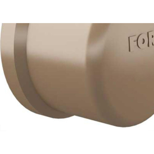 Caps Fortlev PVC Liso Liso 2 Marrom - Kit C/10 Unidades