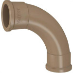 Curva Fortlev PVC Liso Liso 1 X 90 Marrom - Kit C/10 Unidades