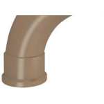 Curva Fortlev PVC Liso Liso 1 X 90 Marrom - Kit C/10 Unidades