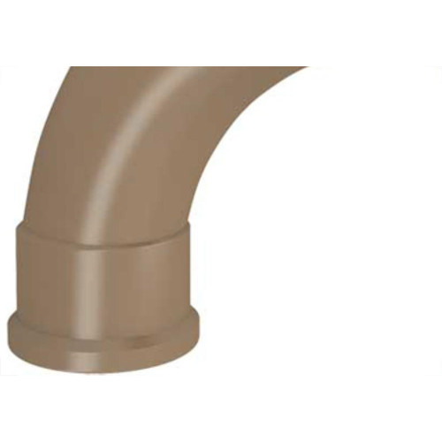 Curva Fortlev PVC Liso Liso 1 X 90 Marrom - Kit C/10 Unidades