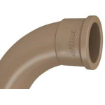Curva Fortlev PVC Liso Liso 1 X 90 Marrom - Kit C/10 Unidades