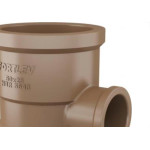 Tee Fortlev Lll I 1.1/2 X 3/4 Marrom - Kit C/10 Unidades