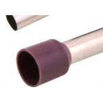 Terminal Pre-Isol Ilhos Tub E10-12 Marrom - Kit C/100 Unidades