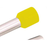 Terminal Pre-Isol Ilhos Tub E25-16 Amarelo - Kit C/100 Unidades