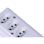 Tomada Barra Intern.B Tripla 2P+T10A Branco