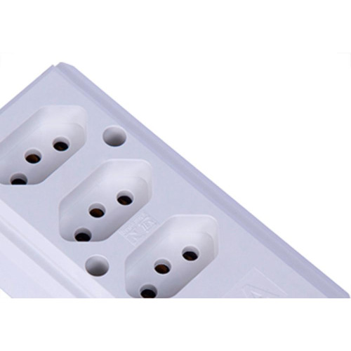Tomada Barra Intern.B Tripla 2P+T10A Branco
