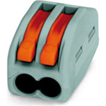 Conector Wago 2P 08 4,0M 32A 222-412 - Kit C/50 Unidades