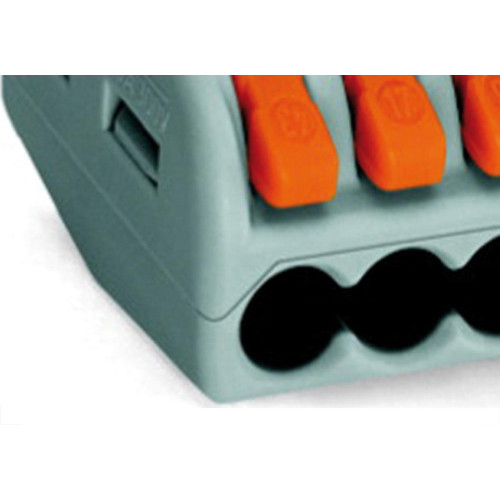 Conector Wago 3P 08 4,0M 32A 222-413 - Kit C/50 Unidades