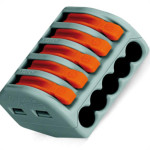 Conector Wago 5P 08 4,0M 32A 222-415 - Kit C/40 Unidades