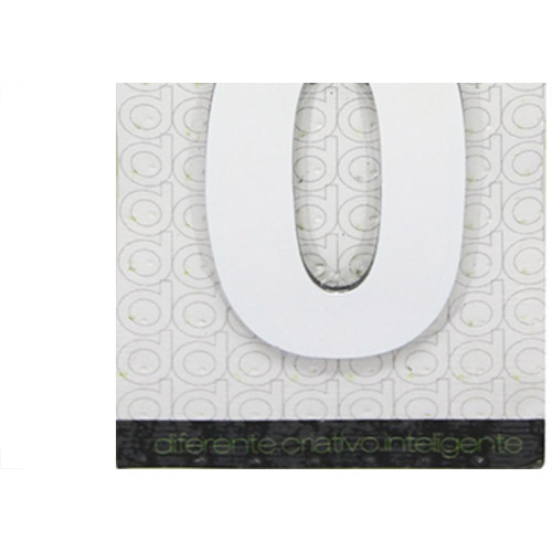 Numero Alum Espelhado Apto 0 Decore 7Cm
