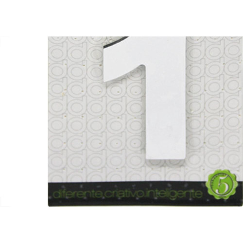Numero Alum Espelhado Apto 1 Decore 7Cm