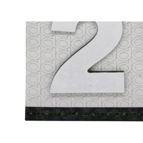 Numero Alum Espelhado Apto 2 Decore 7Cm