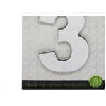 Numero Alum Espelhado Apto 3 Decore 7Cm