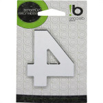Numero Alum Espelhado Apto 4 Decore 7Cm