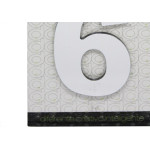 Numero Alum Espelhado Apto 6 Decore 7Cm