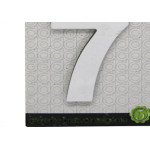 Numero Alum Espelhado Apto 7 Decore 7Cm
