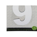 Numero Alum Espelhado Apto 9 Decore 7Cm