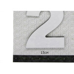 Numero Alum Espelhado 15Cm Decore 2