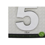 Numero Alum Espelhado 15Cm Decore 5