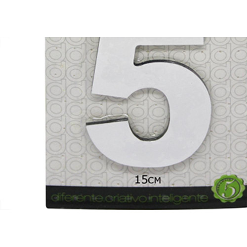 Numero Alum Espelhado 15Cm Decore 5