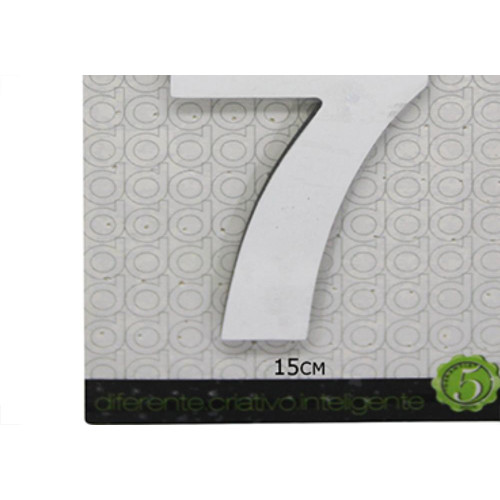 Numero Alum Espelhado 15Cm Decore 7