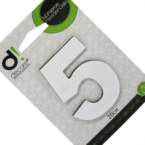 Numero Alum Espelhado 20Cm Decore 5