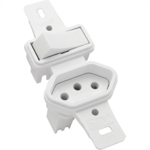Kit C/2 - Conjunto Radial Pollar 1901137 1S 1Tomada 10A S/P