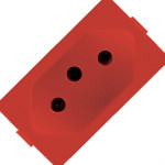 Modulo Peesa Alfa 1445V Tomada 20A Vermelho