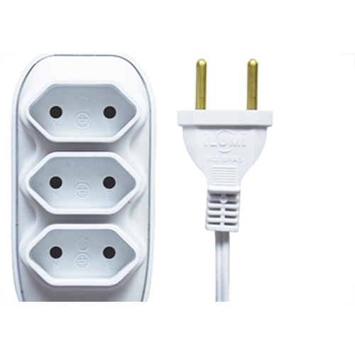 Extensao Ilumi Pl 0,75 10Mt 10A Branco 17931