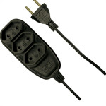 Extensao Ilumi Pl 0,75 10Mt 10A Preto 17932