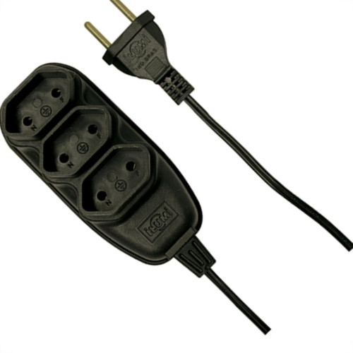 Extensao Ilumi Pl 0,75 10Mt 10A Preto 17932