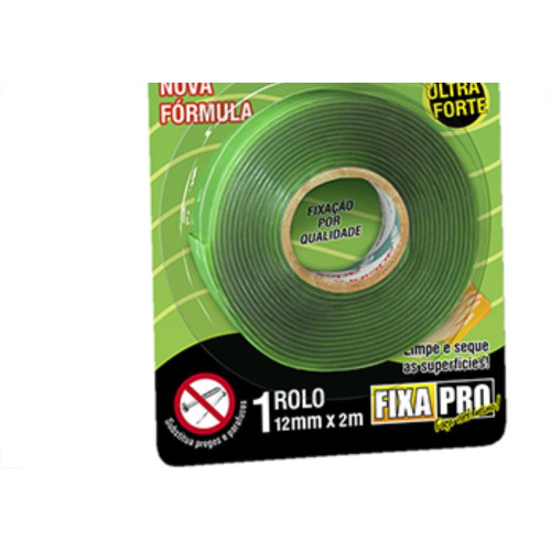 Fita Dupla-Face Adelbras F.Pro Verde 12Mmx2