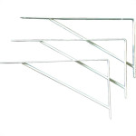 Cantoneira Mao Francesa Podium Th Forte Branco 50Cm - Kit C/12 Unidades