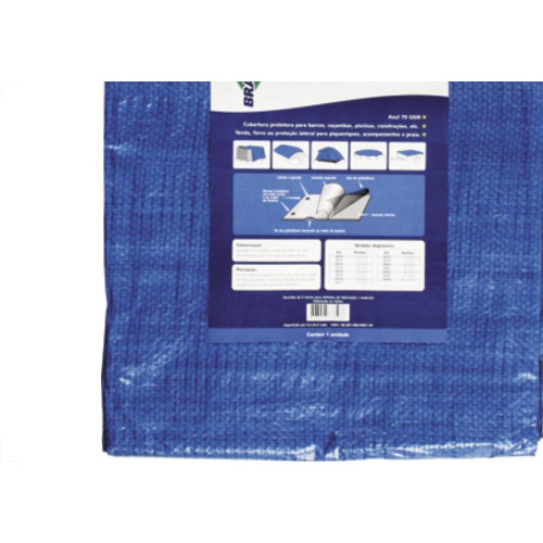 Lona Carreteiro Brasfort 5X4 Azul 8975